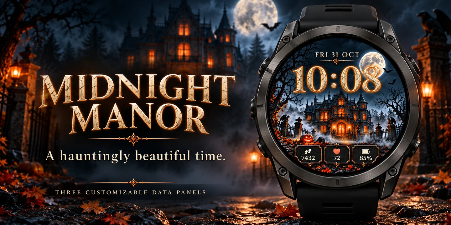 Midnight Manor an einer Uhr