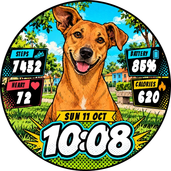 Caramel Buddy watchface